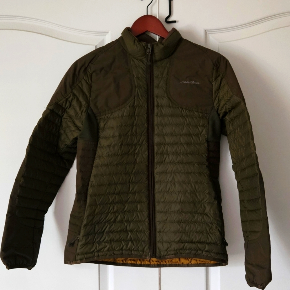 Eddie Bauer Womens Down Alternative Two-Tone Insulated Coat Sport Shop